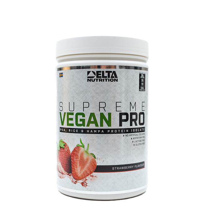 Supreme Vegan PRO Vegan Proteiinijauhe 900 g Strawberry