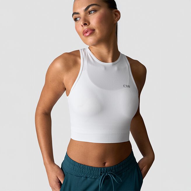 Define Seamless Cropped Paita Valkoinen