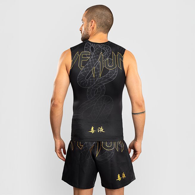 Serpenti Rashguard Hihaton Musta Hopea Kulta
