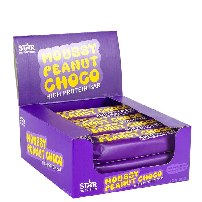 12 x Soft Protein Bar 55 g Moussy Peanut Choco