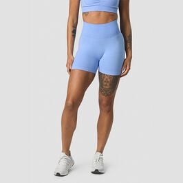Rush Seamless Shorts, Soft Blue Melange Rush Seamless Shorts Vaaleansininen