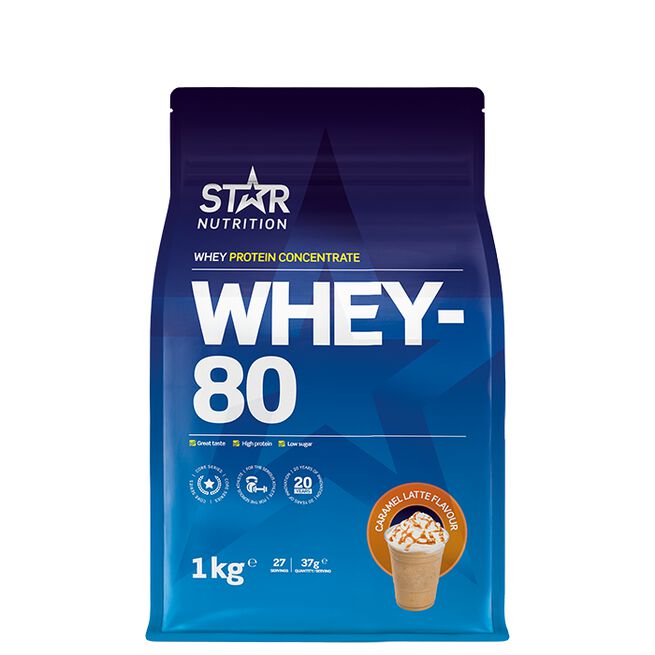 Whey-80 Heraproteiini 1 kg Caramel Latte