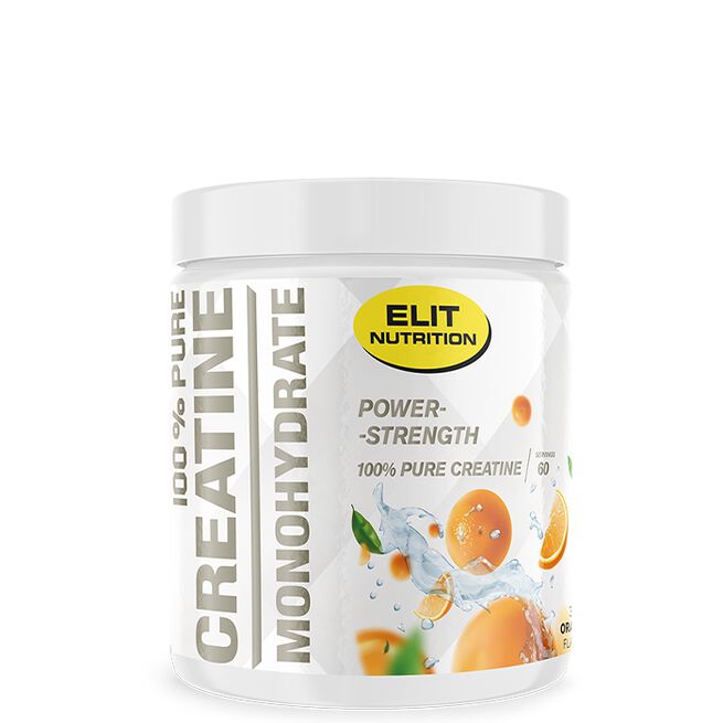 ELIT 100 % puhdasta kreatiinimonohydraattia 300 g Orange