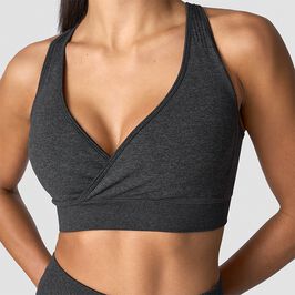 Soft Seamless Adjustable Sports Bra, Graphite Melange, L  Soft Seamless Säädettävä Urheiluliivi Harmaa