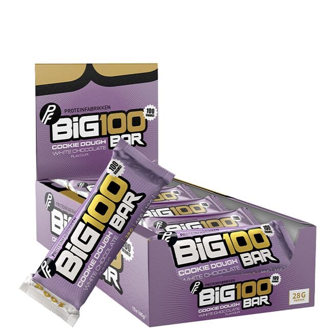 15 x Big 100 Protein Bar Cookie Dough white chocolate