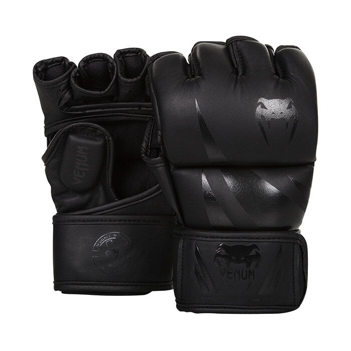 Venum Challenger MMA-hanskat, Musta/Musta