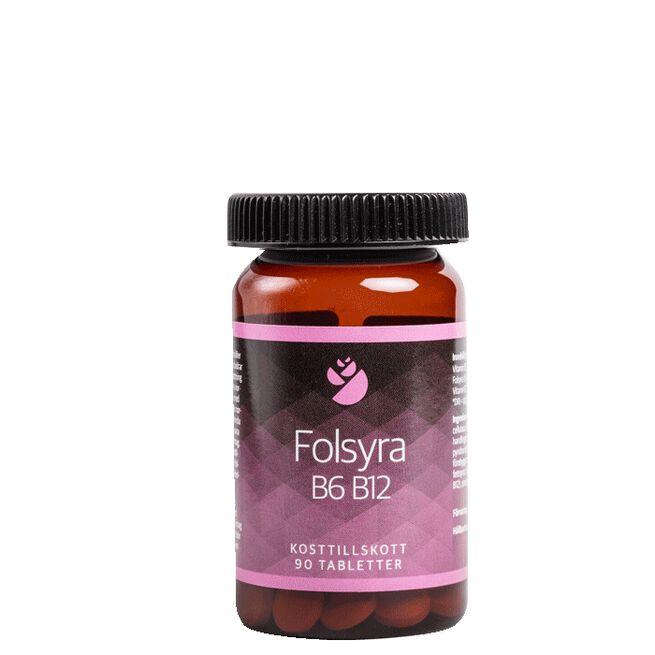 B6 B12 Foolihappo, 90 tablettia