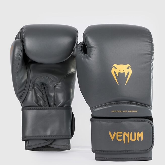 Venum Contender 1.5 Boxing Gloves, Grey/Gold