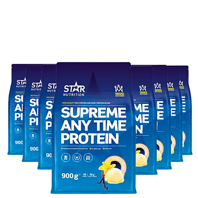 BIG BUY 8 x Supreme Any Time Whey Protein 900 g