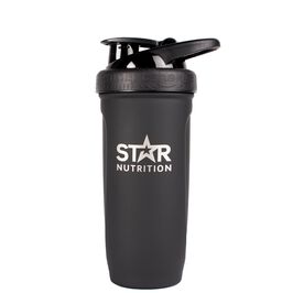 Star Nutrition stainless steel shaker 900ml Star Nutrition Stainless Steel Shaker Black 900ml