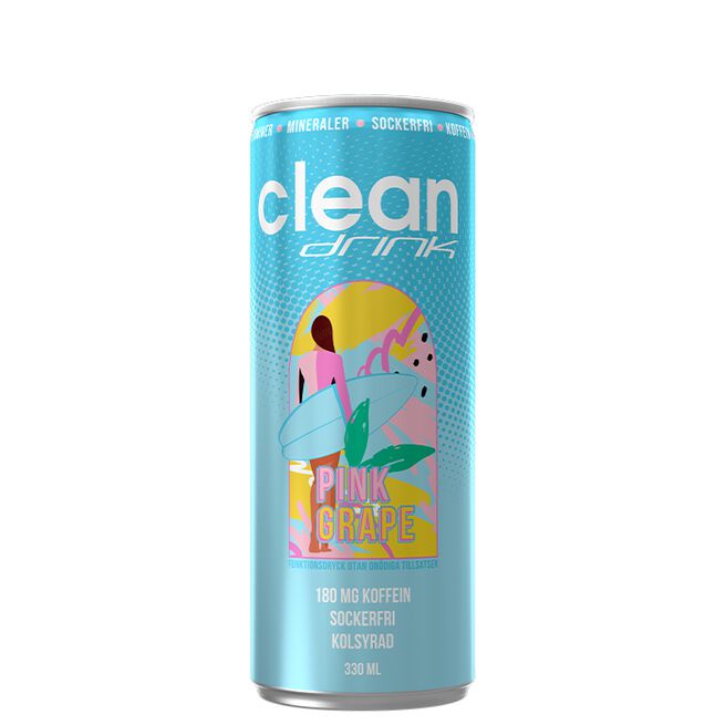Clean Drink, 330 ml, Pink Grape