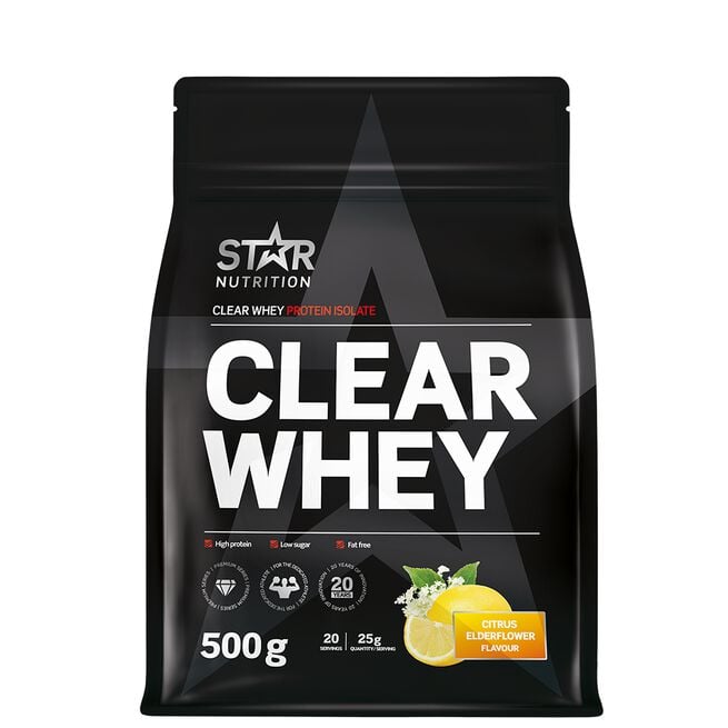 Clear Whey Heraproteiini 500 g Citrus Elderflower