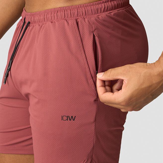 Stride Shorts, Brick Red