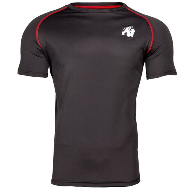 Performance Tee, Black/Red, S 