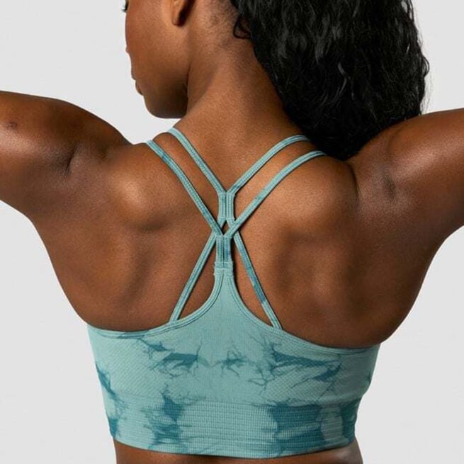 ICIW Define Seamless Tie Dye Sports Bra,Teal