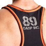 GASP Division Jersey Tank, Black/Flame, 3XL