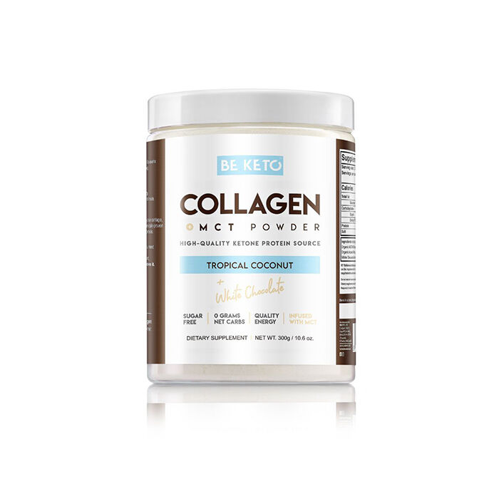 KETO Collagen +MCT 300 g tropical_coconut_white_chocolate