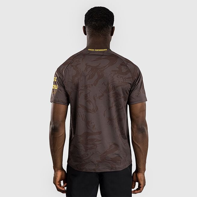 UFC Fusion by Venum Fight Week Men's Dry-Tech T-Shirt Earthen Brown