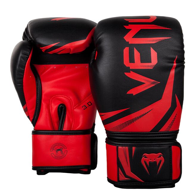 Venum Challenger 3.0 Boxing Gloves, Black/Red