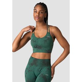 Define Seamless Tie Dye Sports Bra, Hunter Green, L  Define Seamless Tie Dye Urheil Brasian Vihreä