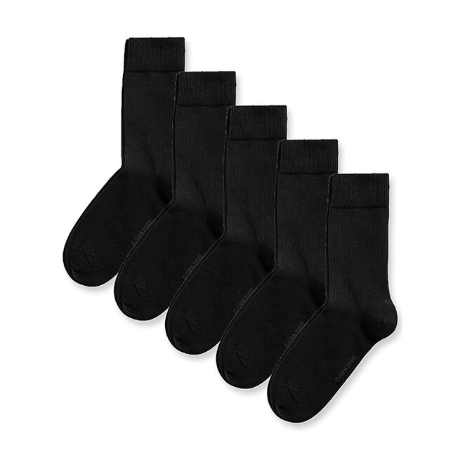 Björn Borg 5-Pack Essential Ankle Sock, Black, 36-40