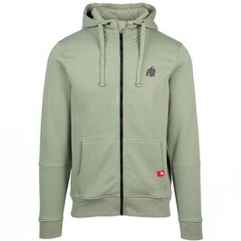 Leon Zipped Hoodie, Green, S  Leon Vetoketjullinen Huppari Vihreä