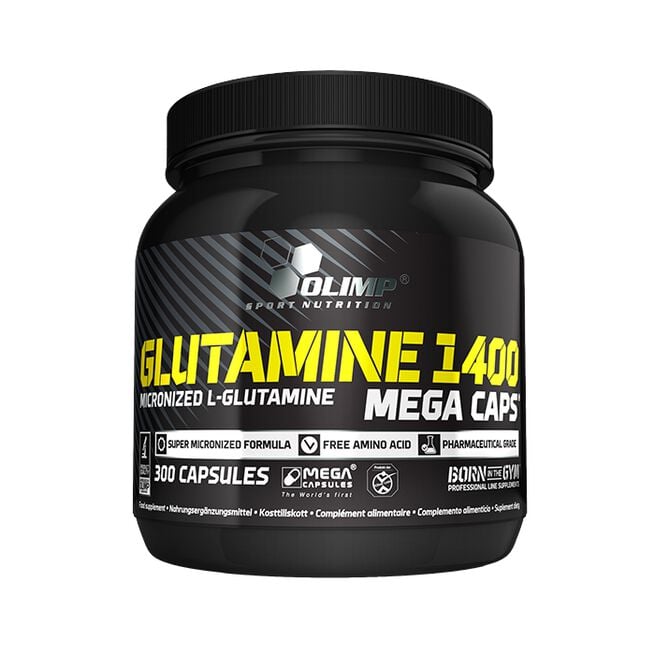 Glutamine Mega Caps 1400, 300 caps 