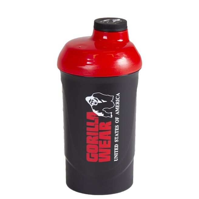 Gorilla Wear Wave Shaker Musta/Punainen 600 ml