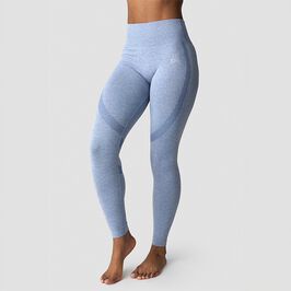 Soft Seamless Tights, Metal Blue Melange, L  Soft Seamless Trikoot Sininen
