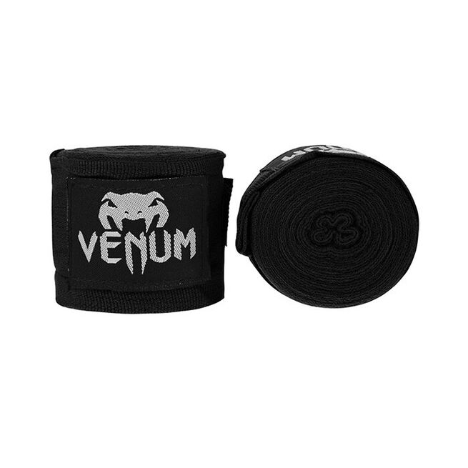 Venum Kontact Boxing Handwraps, 4 m, Black 