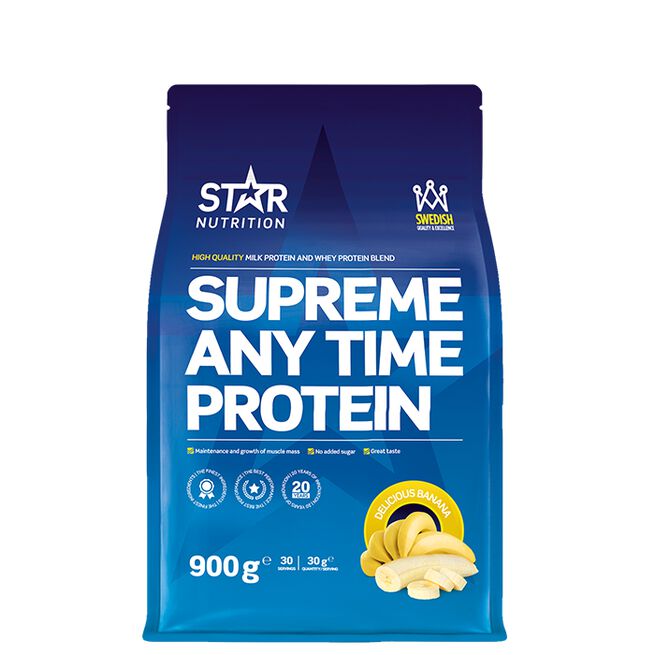 Supreme Any Time Whey Protein 900 g Delicious Banana