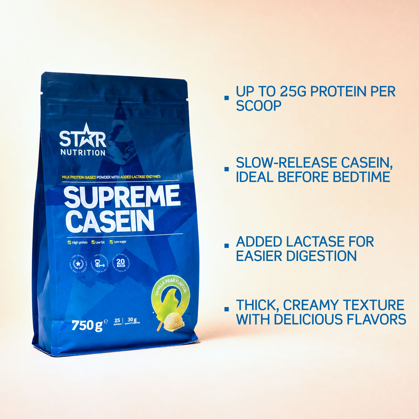 Supreme Casein 750 g vanilla_pear