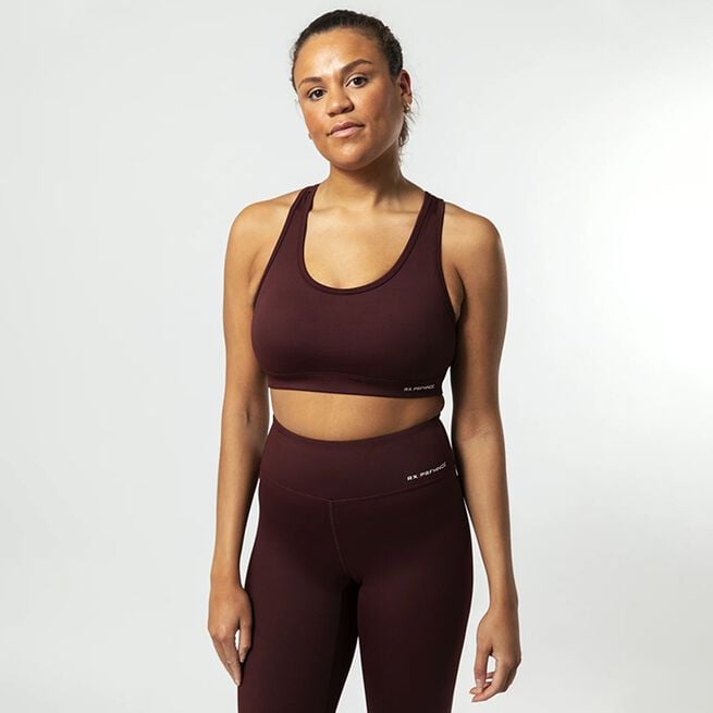 RX Performance Grace Sports Bra, Burgundy