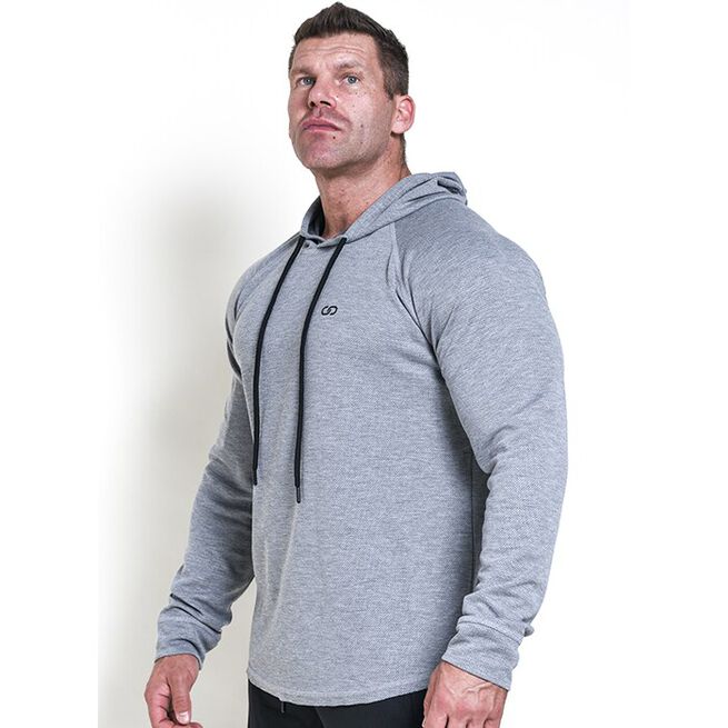 Chained Thermal Hood, Light Grey Melange, M 