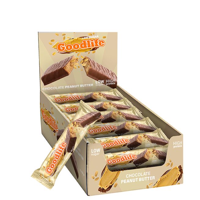 15 x Vähäsokerinen proteiinipatukka 50 g Chocolate Peanut Butter