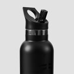 ICANIWILL Stainless Steel Water Bottle 600 ml Black
