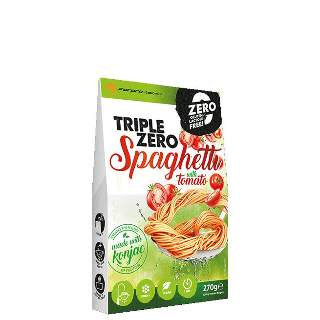 Triple Zero Pasta vähäkalorinen spagettitomaatti 270 g