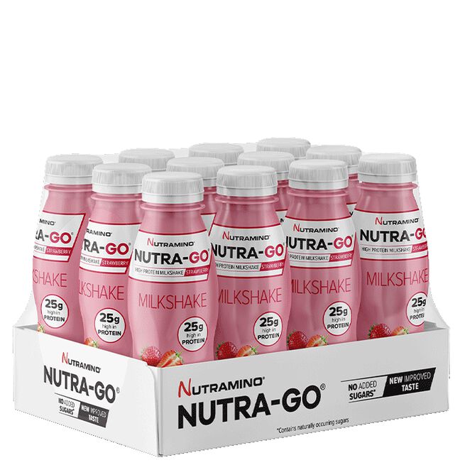 12 x Nutra Go Protein pirtelö 330 ml Strawberry