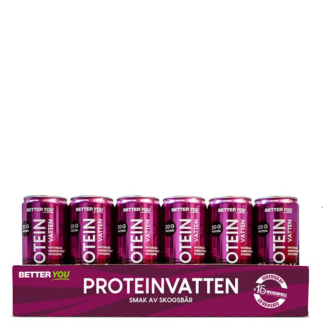 24 x Proteiinivesi 330 ml Metsämarja