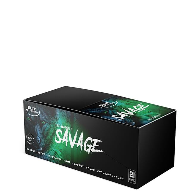 21 x Savage PWO Shot, 60 ml Bubblegum
