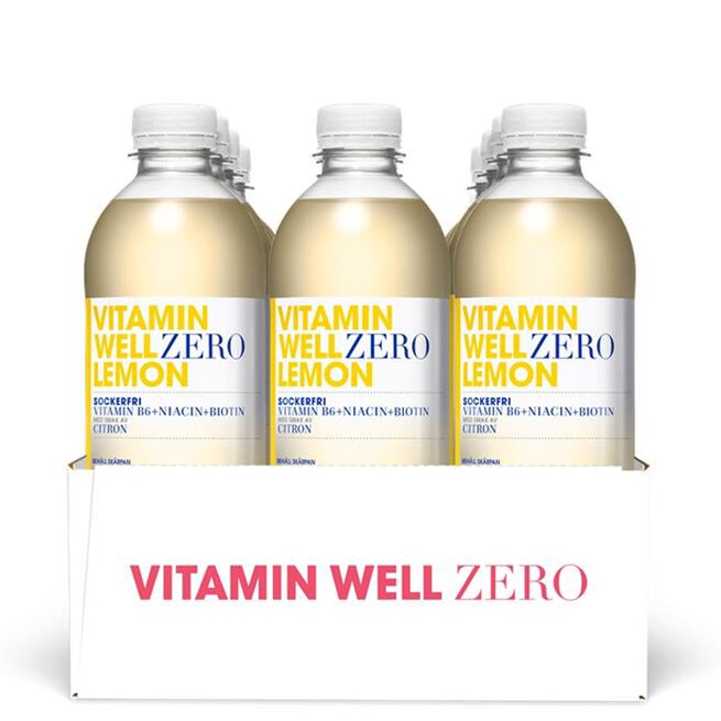 12 x Vitamin Well Zero Vitamin juoma 500 ml Lemon