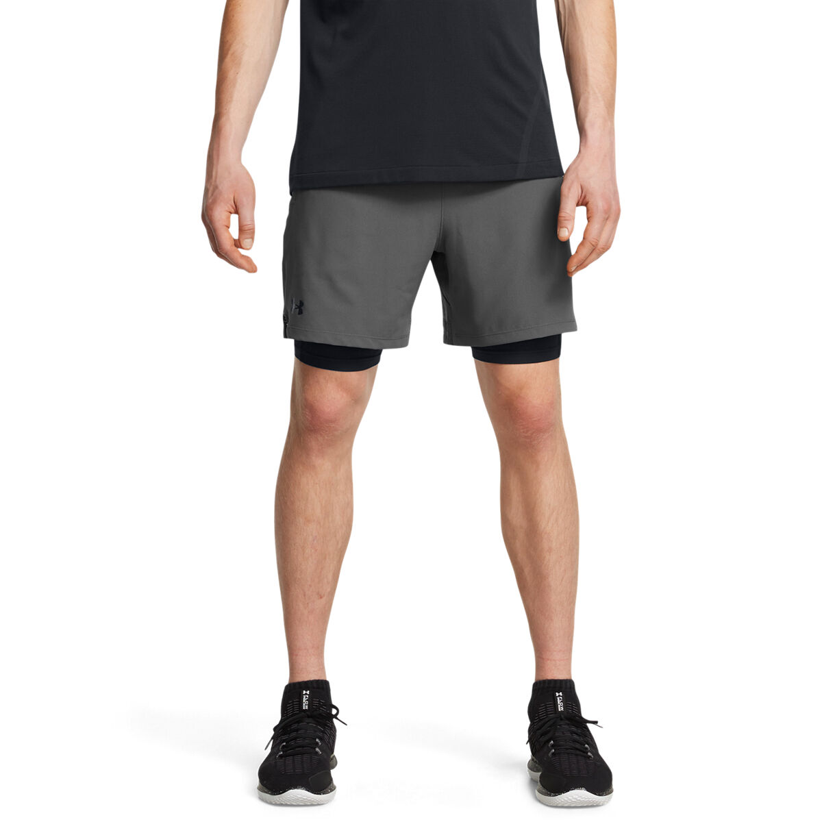 Vanish Woven 2-in-1 Shorts Harmaa