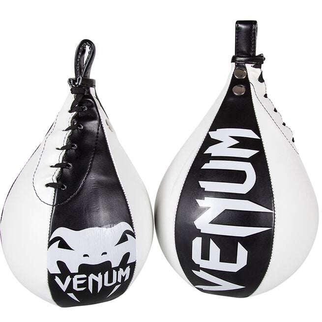 Venum Speed Bag Boxing Ball Nahkainen Musta/Valkoinen L