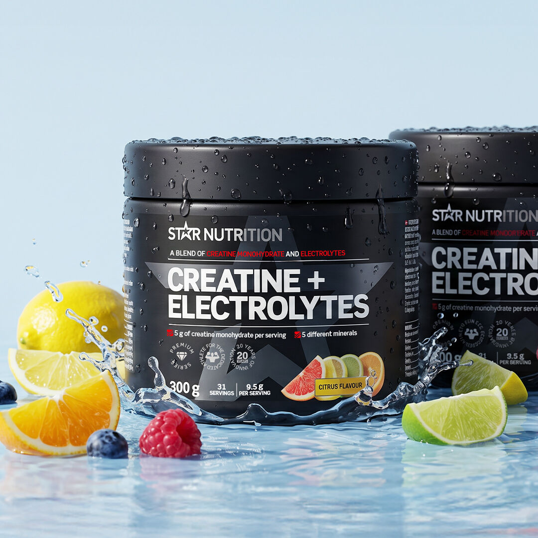 Kreatiini + Elektrolyytit 300 g citrus