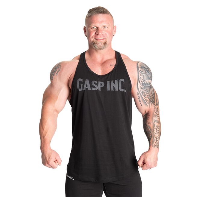 Essential T-Back Paita Musta/Harmaa