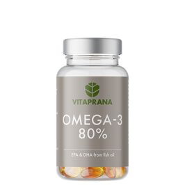 Vitaprana Omega-3 80%, 100 kapslar  Omega-3 80% 100 kapselia
