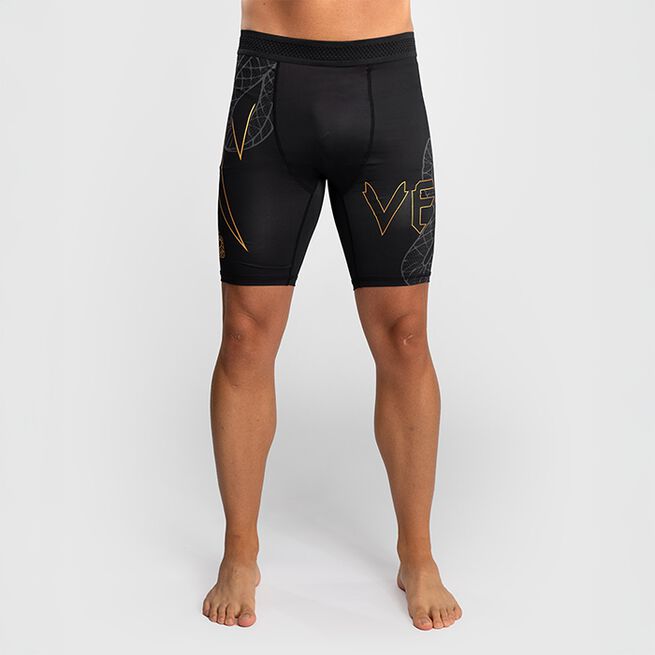 Serpenti Vale Tudo-Shortsit Musta Hopea Kulta