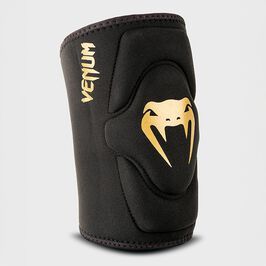 Venum Kontact Knee Pads Black/Gold, L  Kontact Polvisuojat Musta/Kulta