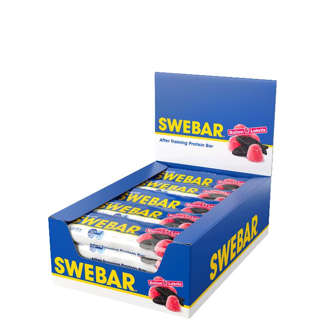 15 x Swebar Proteiinipatukka 55 g Hallonlakrits