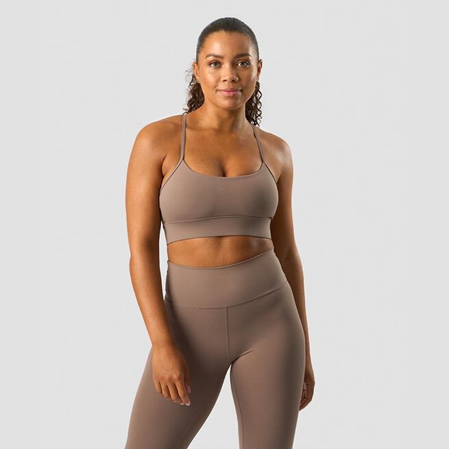 ICANIWILL Nimble Strappy Sports Bra Dusty Brown